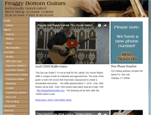Tablet Screenshot of froggybottomguitars.com